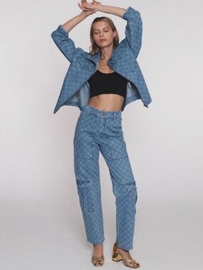 EllandEmm NEW Denim Cargo Pants and Jacket set
